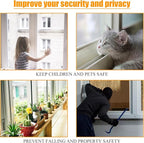 Uenhoy 2 Pack Cam Action Window Sash Locks for Double Hung Windows, Hole Center White Sash Window Locks for Vertical & Horizontal Sliding Windows