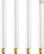 OHLECTRIC 40W T8 Clear Light Bulb (4 Pack) E26 Base, 120V, 2700K Warm White, Fully Dimmable, 190 Lumens, 2000 Hours - 11" Long