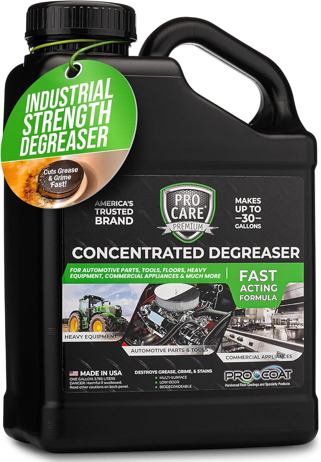 Procare - Degreaser Concentrate - Tool, Shop Floor, Engine & Commercial Kitchen Cleaner - Cleaning Supplies - Degreaser - Made in the USA (1 Gallon)