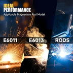 Alloyman 120A Stick Welder 110V for 1/16"-1/8" Rods, LED Display with Digital IGBT Inverter small welding machine, Portable Welding Machine with Hot Start, Arc force and Anti-Stick