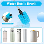 4-in-1 Bottle Brush, 15 in Water Bottle Brush & Straw Cleaner Brush,Lid Brushe,Bottle Cleaning Brush for Water Bottle, Flask,Wine Decanters,Straws-Blue