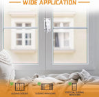 4 Pack Windows Sash Lock-Sliding Window Sash Locks for Single-Hung and Double-Hung Windows-White Cam Sash Locks for Vertical and Horizontal Sliding Windows