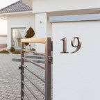 Jetec 10 Pcs House Numbers 3D Door Mailbox Numbers 0-9 Self Adhesive House Door Street Address Stickers for, Apartment, Office, Hotel Room, Mailbox Signs(4 x 2.5 Inches,Bronze)