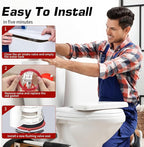 Triple-Lip Design Flush Valve Seal for Kohler, 5 Pcs Upgraded Silicone Material Canister Toilet Tank Parts Gasket Replacement for GP1059291, for Easy Install and Uninstall