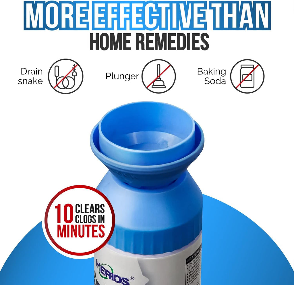 Foam Drain Cleaner - Foam Sink Cleaner In a Can - Drain Hair Clog Remover For Bathroom Sink - Cleaning Accessories - Bathroom Cleaning Supplies