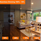 Vinaco PAR16 Bulb 120V, 6 Pack Long Lasting PAR16 Halogen Bulb 60 Watt with E26 Base, PAR16 Dimmable with 2800K Warm White, High Output PAR 16 Flood 60W for Range Hood Lights, Table Light, Track Light