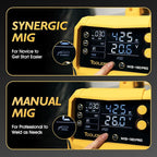 TOOLIOM 4 in 1 MIG Welder 180A Gas MIG/Flux MIG/Stick/Lift TIG Multiprocess Welding Machine 110V/220V Welder with Lift TIG Torch