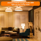 PAR38 Halogen Flood Light Bulbs 90W 120V, Par38 Halogen Light Bulbs 8 Pack for Indoor and Outdoor Floodlight Bulbs PAR38, Reptile Heat Lamp Bulbs with E26 Base, 2800K Warm White, 4050 Lumens