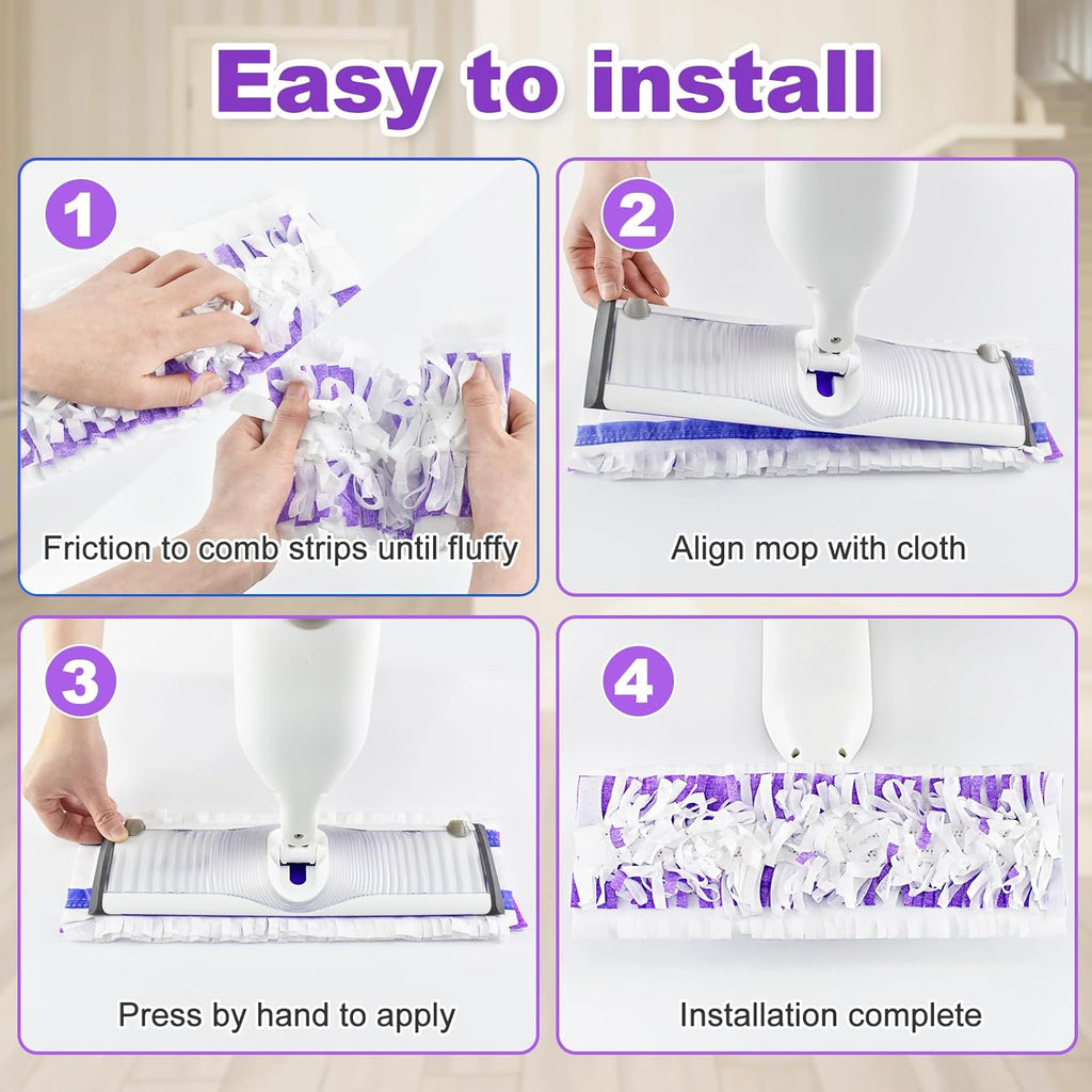 30 Pack Valuable Disposable Mopping Pad Refills Compatible with Swiffer PowerMop, Power Mop Refill Pads Replacements for Swiffer Power Mop Spray Mop Dry&Wet Pads Refills for Multi-Surface Floor Clean