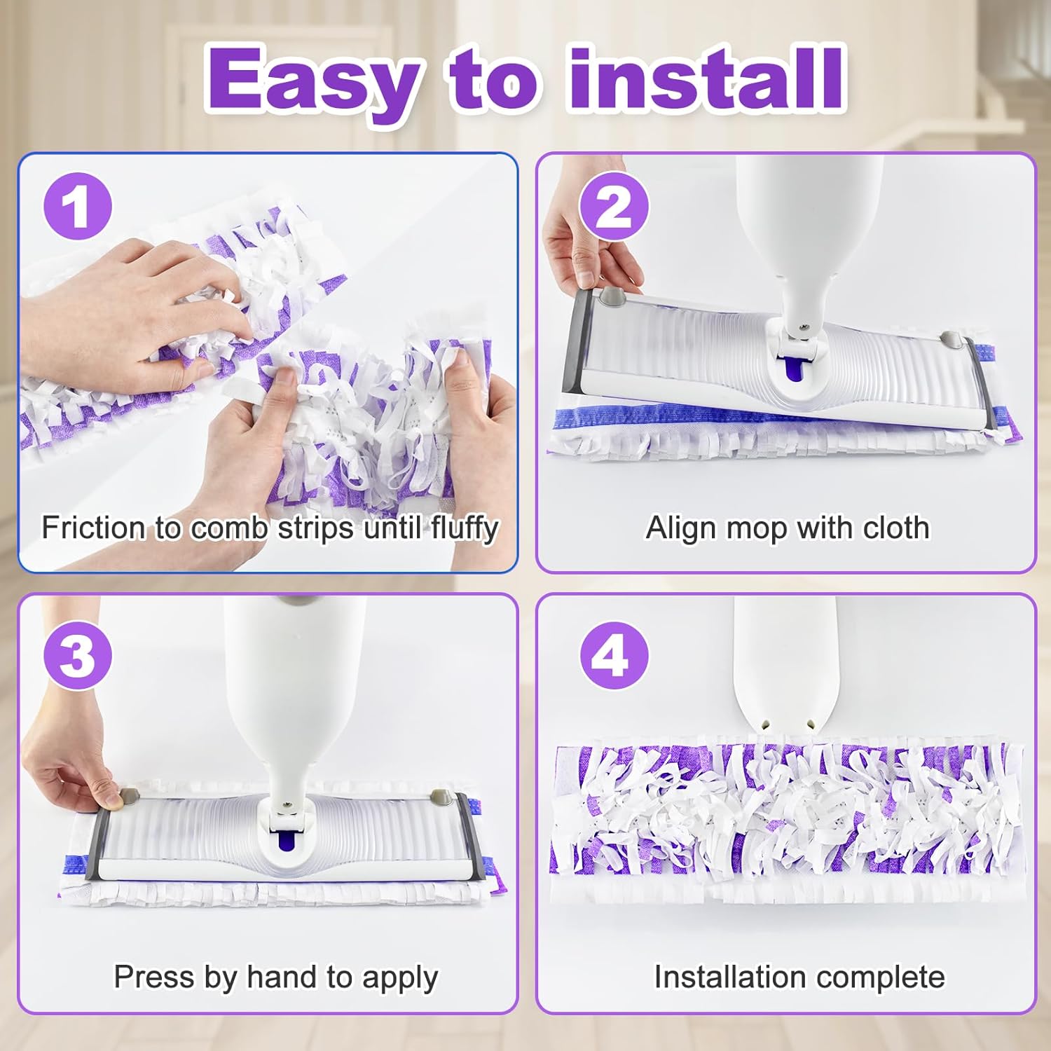 30 Pack Valuable Disposable Mopping Pad Refills Compatible with Swiffer PowerMop, Power Mop Refill Pads Replacements for Swiffer Power Mop Spray Mop Dry&Wet Pads Refills for Multi-Surface Floor Clean