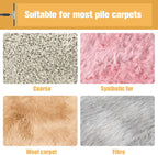 Big Carpet Rake with Long Handle, Making Carpets Fluffy Again, Clean Hair, Let Carpet Restore Softness