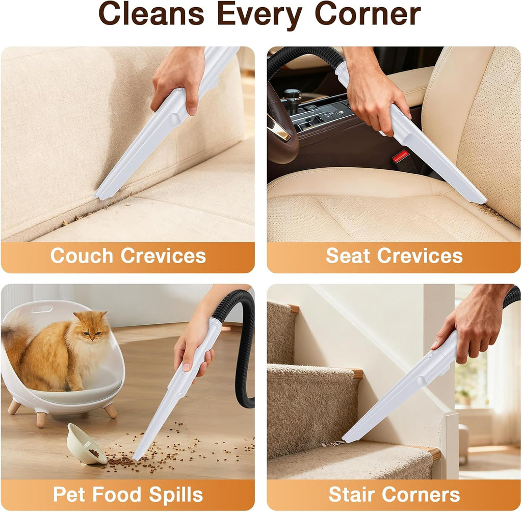 LABIGO Portable Carpet & Upholstery Cleaner, 18Kpa Carpet Cleaner Machine for Deep Stain Removal, Spot Cleaner for Pet Accidents, Area Rugs, Stairs, Car Seats & Couches, Includes Tools & Self-Cleaning