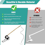 Universal Metal Front Mount Toilet Handle Replacement Kit Chrome Toilet Handle Brass Lever with Stainless Steel Chain Front Universal Flusher Replacement Kit