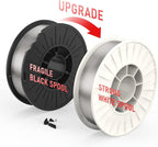 YESWELDER Flux Core Gasless MIG Wire, E71T-GS Mild Carbon Steel .030-Inch Diameter 10-Pound, Strong ABS Plastic Spool Welding Wire