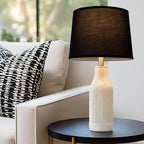 Lamp Shades Set of 2 - Drum Lampshades 11.4" x 12.9" x 9.8" Inches, Fabric Medium Replacement Lampshades for Table Lamp, Floor Lamp, Assembly Required, Spider,Linen