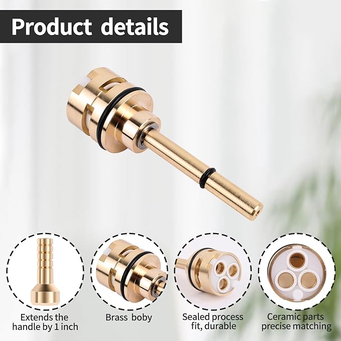 RP51919 6 setting diverter cartridge compatible with rp51919 replacement part set,Brass Construction