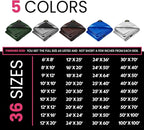 PROTARP Extreme Heavy Duty 22 Mil Tarp Cover, Waterproof, UV Resistant, Rip and Tear Proof, Poly Tarpaulin with Reinforced Edges for Roof, Camping, Patio, Pool, Boat. (Blue 12′ X 25′)