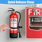 4 Pack Fire Extinguisher Mount Bracket, 5 LB Metal Heavy Duty Wall Mount Holder for Home, Truck, Vehicle, Car, Boat