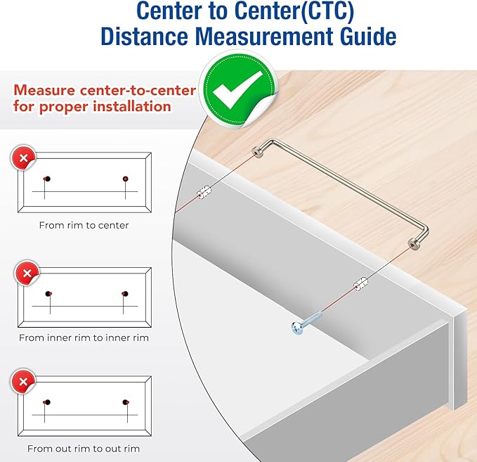 JOY DECOR Cabinet Pulls – 8-3/4 Inch Hole Center, Brushed Nickel, 5 Pack, Zinc Alloy Cabinet Handles for Drawers & Cupboard – Vintage Style Hardware for Kitchen, Bathroom, Dresser, Furniture Makeover