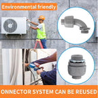 2" Liquid Tight Connector PVC Electrical Conduit Fittings 90 Degree Flexible Conduit Connector for Home Kitchen Bathroom Tube Tool Supplies,UL Listed(2Pcs 90 Degree)