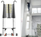 JADDUO Telescoping Ladder,24.6 FT Extension Ladder,Aluminum Lightweight Telescopic Ladder with 2 Triangle Stabilizers