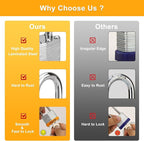 4 Pcs Laminated Padlocks with Same Key for Door, Luggage, Gate, Storage, Fence, Cabinet, Garage, Shed, Latch - Weather Resistant