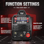 ANDELI 135Amp MIG Welder 110V/220V Dual Voltage, Portable Gasless Welder Flux MIG/Lift Tig/Stick 3-in-1 Multiprocess Welder LED Digital Display Welding Machine IGBT Inverter Welder