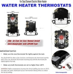 LONG TERM EWH-01 Electric Water Heater Tune-Up Kit, Includes 4500W 240V Water Heater Elements, Upper Thermostat, Lower Thermostat, Elements Gaskets