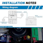 GLOSO Circuit Breaker 40 A E67 Mid Range Mini T1 Auto Reset, Compact Medium IP66, Marine Auto Truck (40 A)