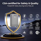 FOGATTI Natural Gas Tankless Water Heater Outdoor - Max 5.1 GPM 120,000 BTU, CSA Certified Compact Design On Demand Instant Hot Water Heater - Instagas Comfort 120S Series