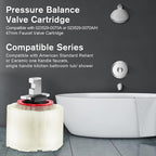 Enhon 2 Pack Shower Faucet Cartridge Compatible with 023529-0070A, Compatible with American Standard Single handle kitchen bathroom Tub/Shower, 47 MM with Seals, Kitchen Ceramic Faucets Cartridge