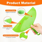 Putty Scraper 10" 3-Pack, Flexible Plastic Knife for Taping Drywall & Wall Repair, Value Pack Spreader for Spackling & Compound, Reusable & Easy Clean, Green