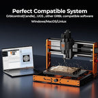 ACMER CNC Router Machine 500W, 3018 Engraver for Wood/Metal/Acrylic Cutting Milling 11.8"x7", ±0.025mm Precision ER11 Chuck, ESP32 Control, Compatible with Candle/Easel,Ascarva 3S