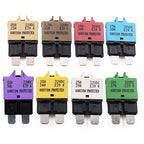 E39 Manual Low-Profile Resettable ATC/ATO Blade Fuse Car Resettable- 3A 5A 7.5A 10A 15A 20A 25A 30A for Car Trucks Marine Boat RV Solar and More 12V 24V (8PCS Mixed)