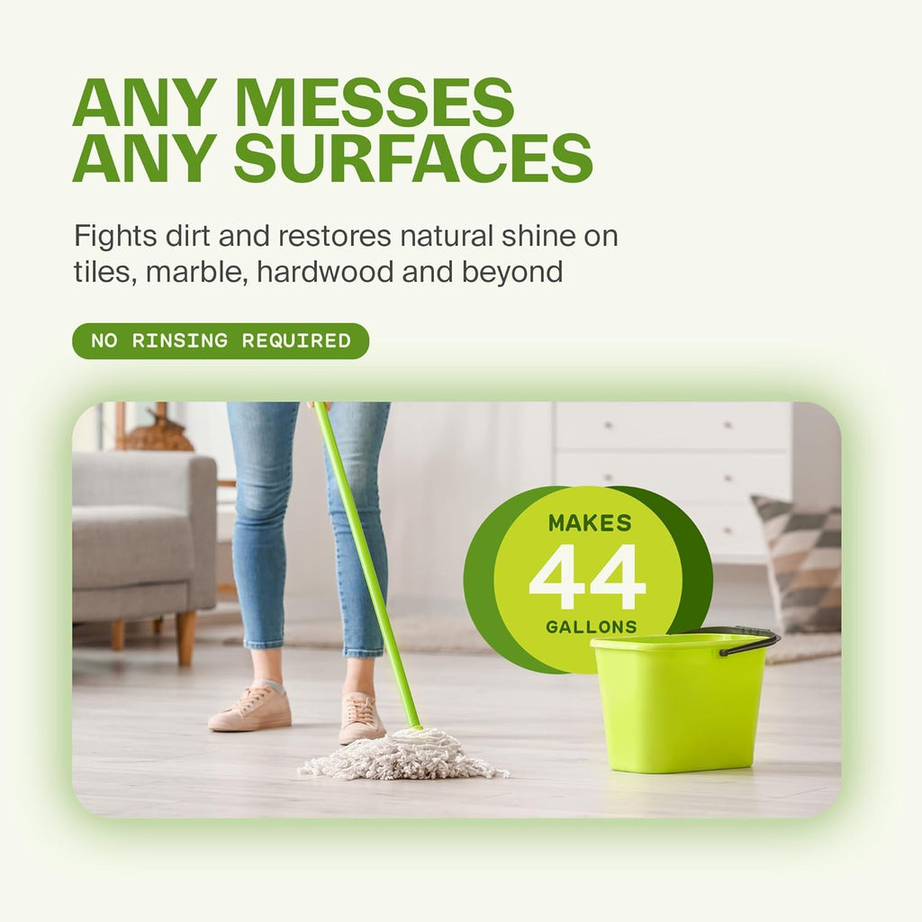 Fuwa3e Pineapple Enzyme Natural Floor Cleaner Lime & Lemongrass - 33.8oz 1 Pack (Makes 44 Gallons) - 99% Organic Mop Soap with Fermented Pineapple Peels - Multi Surface Non Toxic Floor Cleaner