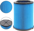 VF5000 3-Layer Pleated Paper Vacuum Filter for Rigid Vac 6-20 Gallon Wet Dry Vacuums WD1450 WD0970 WD1270 WD09700 WD06700 WD1680 WD1851 RV2400A