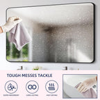 & PLUSH Microfiber Cleaning Cloth Roll - 50 Pack, Tear Away Microfiber Towels, 12" x 12", Reusable, Washable, Streak Free, Ultra Absorbent Dish Rags for Car, Home, Garage or Shop (Grey)