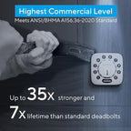 ULTRALOQ U-Bolt Smart Lock with WiFi Bridge, 6 in 1 Keyless Entry Door Lock with App Remote Control, Backlit Keypad, Auto Unlock, Smart Deadbolt Front Door, ANSI Grade 1, 1 Year Battery, Satin Nickel