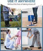 200 Count Shoe Covers Disposable Non-Slip, Premium Cloth Boot Covers, Slip-resistant, Durable, Breathable, Non-toxic, Recyclable