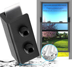 Sliding Window Locks (12 Sets), Security Window Locks with Keys, Adjustable Aluminum Sliding Window Stops, Easy Installation Without Drilling, for Vertical and Horizontal Sliding Windows