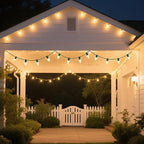 25 Pack C7 LED Replacement Christmas Light Bulbs,Clear 0.6W Energy Efficient E12 Candelabra Base,Shatterproof Warm White 2700K for Christmas Trees,Holiday String Decorations,Patio,Garden,Halloween