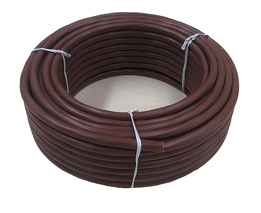 Thermostat Wire, Solid Copper Wire, 18 Gauge Conductor, ETL Listed CL2 Power Limited Circuit Cable for Indoor/Outdoor Low Voltage Applications Use,Brown (18/2, 100ft)