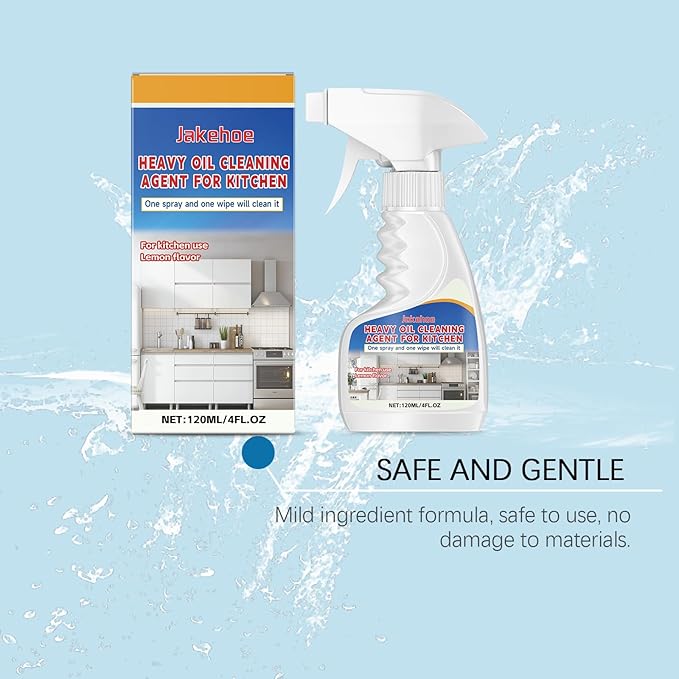 Greasy Dirt Clean Spray, Degreaser Cleaner Heavy Duty, Kitchen Cleaner, All Purpose Stain Removal Cleaners, Oven And Grill Cleaners Clean Up Kitchen Oil Stains(3, pcs-120ml)