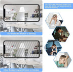 T10 LED Bulb E26 60 Watt Dimmable 7.3 INCH Tubular Long Light Bulbs, 5000K Cool White Tube Light Bulb for Candelabra, Wall Scones, Chandelier and Ceiling Fan, 120V 600Lumens 6 Pack