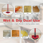 Mop Replacement for Ocedar, Mop for O Cedar, Replacement Mop for O Cedar Spin Mop Contains 4-Section Mop Handle 2 Mop Replace Head 1 Mop Base 1 Scrubber Mop Head for O-Cedar Spin Mop