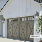 Darkaway Outdoor Wall Lights for House, Exterior Lighting Fixtures Wall Mount Outside Porch Lights Waterproof Black Outdoor Sconce Lights with Water Ripple Glass for Patio Garage Front Door