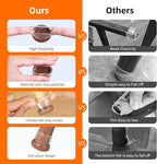 Ezprotekt 24 Pcs Clear Silicone Chair Leg Floor Protectors with Felt, Floor Protectors for Chairs, Chair Leg Caps Covers, Chair Leg Socks Bar Stool Leg Floor Protectors (L Fit: 1.1"-1.3", Round)