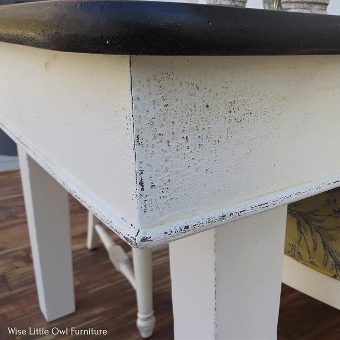 Dixie Belle Paint Company Chalk Finish Furniture Paint - Fluff (4oz) - Matte Soft White Chic Chalk Mineral DIY Furniture Paint