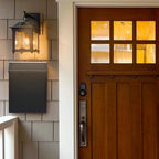 KYODOLED Convenient and Durable Wall Mount Mailbox for Outside, Easy Installation, Ample Storage Space to Accommodate Standard-Sized Letter, Magazine, Check, Black, Drop Box for Home or Apartment