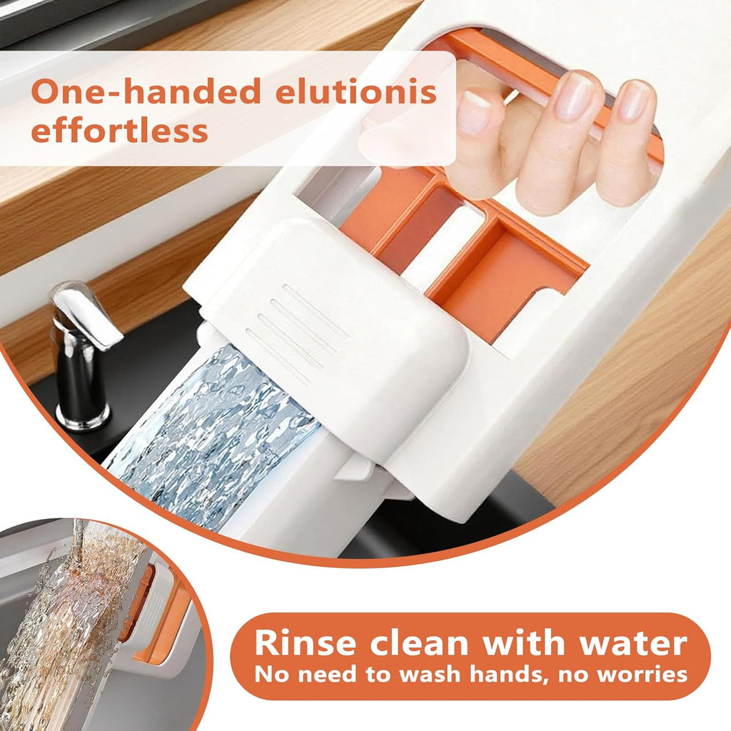 Mini Sponge Mop Portable Self Squeeze Small Mop is Perfect for Any Small Space Corners Tabletops Glass Surfaces and Bathrooms (Sponge*10)